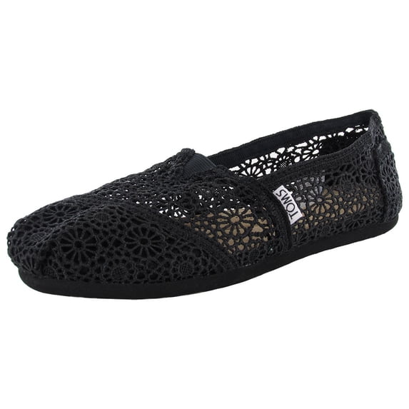 Womens Classic Crochet Slip On Alpargata Shoe