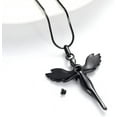 thumbnail image 5 of Crystal Angel Urn Necklace Cremation Urn Necklace for Ashes Angel Wing Keepsake Locket Stainless Steel Cross Cremation Jewelry Waterproof Memorial Pendant, 5 of 7