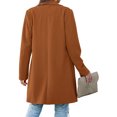 thumbnail image 3 of Women's 2024 Fall Long Blazer Jackets Long Sleeve Lapel Blazer with Pockets Loose Fit Work Casual Blazers Outerwear, 3 of 4