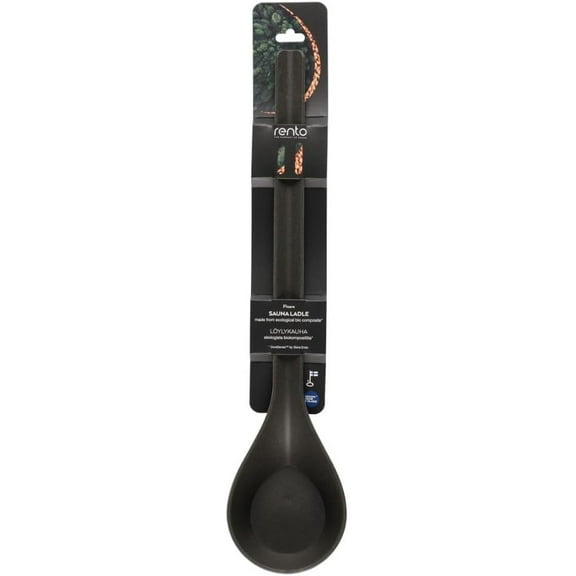 Rento Pisara Sauna Ladle, Sauna Ladle, Recyclable Biocomposite (Black)