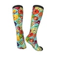 thumbnail image 4 of Daiia Sports Socks Vegetable Printed Novelty Crew Socks for Men Women Knee High Socks Cotton Socks Soft & Breathable Support Unisex Socks, 4 of 9