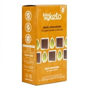 Kiss My Keto Chocolate — Dark Chocolate with Pumpkin Seeds & Sea Salt, Sugar Free Keto Candy, Diabetic Low Carb Snack — 4 Pack