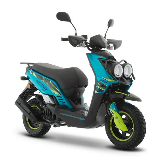 motocicleta ws150 sport azul amarillo italika motocicleta de trabajo