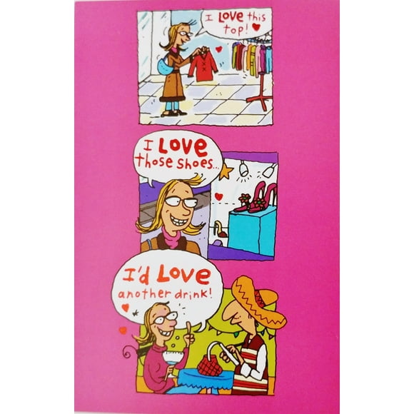 Shopping"Love is All Around" - Cute/Funny Valentine's Day Greeting Card for Woman/Friend