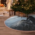 thumbnail image 6 of Daiia Valley Gray Dragon Drawing Merry Christmas Tree Skirt , Xmas Large Lace-up Tree Skirt, Santa Snowflakes Rustic Home Decorations New Year Party Farmhouse Decor-36", 6 of 7