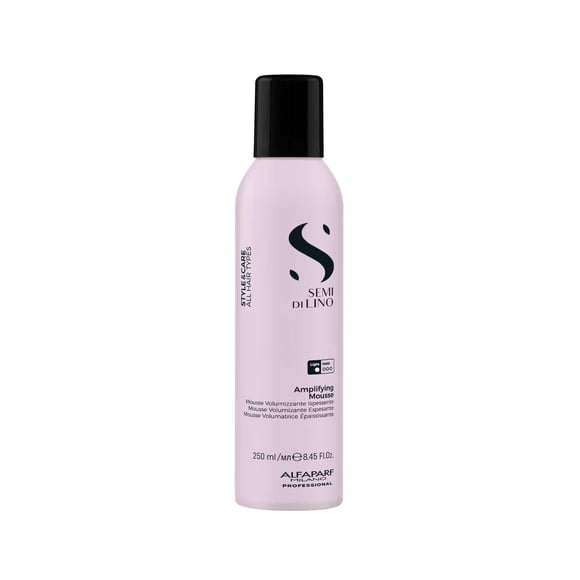 Alfaparf Semi di Lino Style&Care Amplifying Mousse 250 ml - Mousse para cabellos finos y/o afinados con fijación suave (Nuevo Modelo)