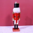 thumbnail image 6 of XISAOK 14 Inch Wooden Feather Nutcracker Soldier Figures Christmas Decor for Indoor, 6 of 8