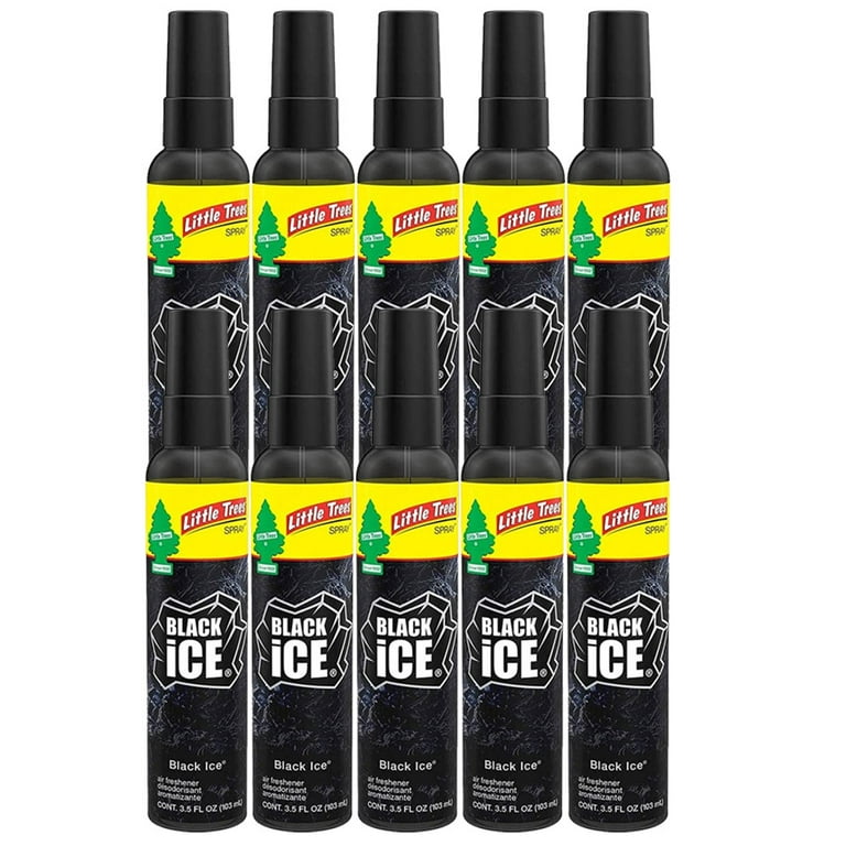 Little Trees Air Freshener Spray Black Ice 3.5oz Bottle x 25 
