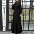 thumbnail image 6 of VBARHMQRT Female Black Dresses for Women Sexy Long Sleeve Women's Sundress Sleeves Long Sleeves Loose Temperament Prayer Clothing Pearl Dress Cover up Sexy Dresses for Women Clubwear, 6 of 6