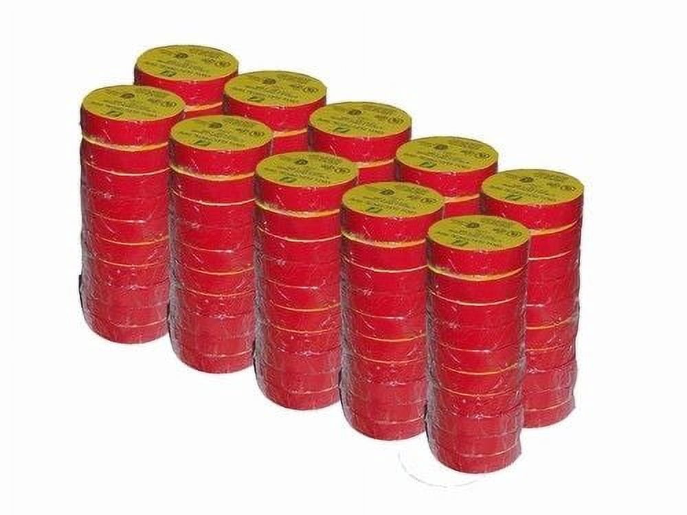 Red Electrical Tape 3/4 X 66 Ft Roll 7 Mil (100 Roll/Case)