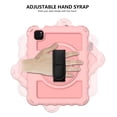 thumbnail image 6 of Dteck Case for Apple iPad Air 4th Generation 10.9-inch 2020 Released ,Shockproof Rubber Hybrid 3-Layer Protection Hand /Shoulder Strap Hard Kickstand Back Cover,Rosegold+Rosegold, 6 of 7