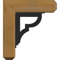 thumbnail image 3 of 4"W x 18"D x 20"H Bradford Craftsman Ironcrest Rough Sawn Bracket, Western Red Cedar (1 1/2"W x 10"D x 12"H Iron Bracket), 3 of 5
