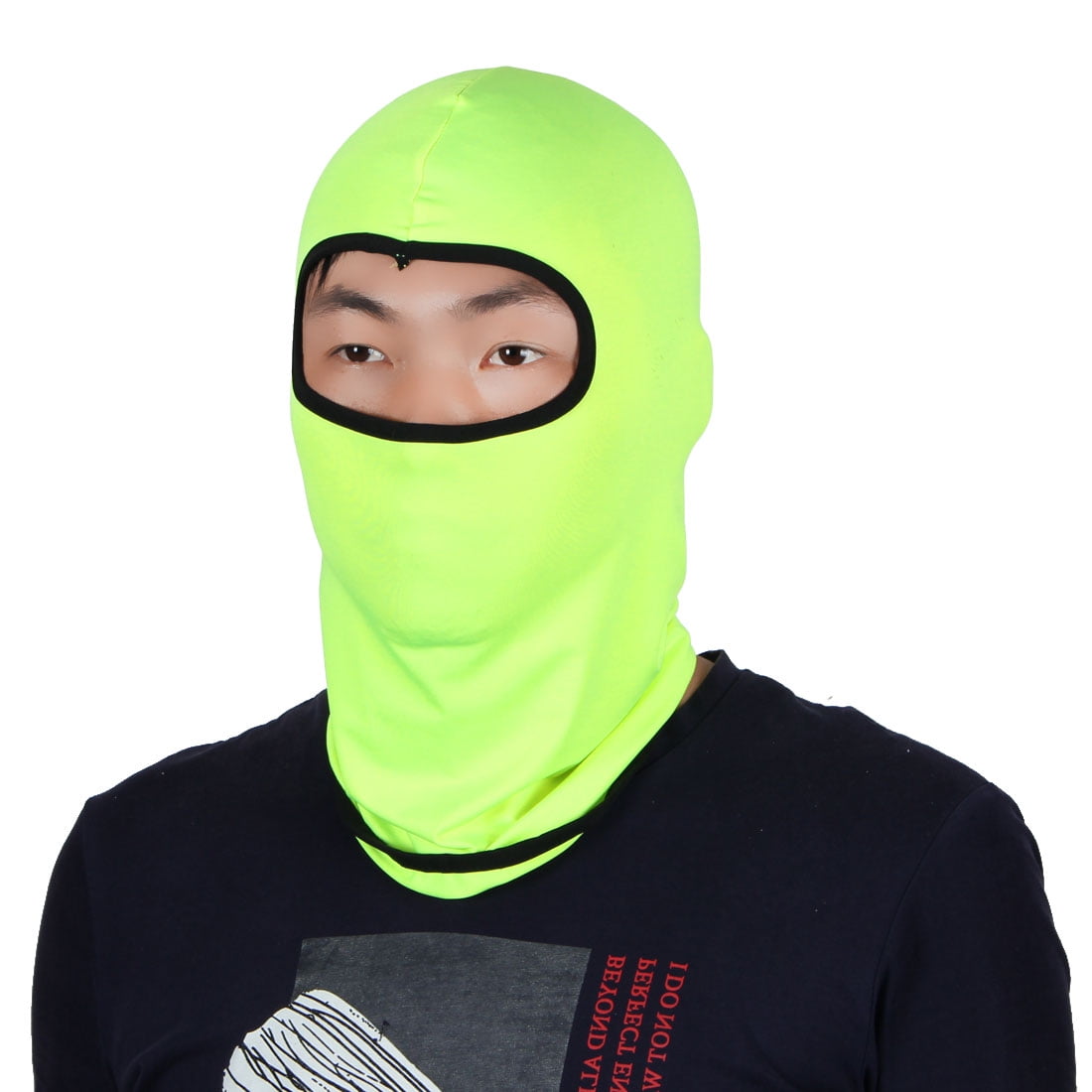 Full Face Mask Activities Neck Protector Hat Helmet Balaclava Fluorescent Green by Unique-Bargains