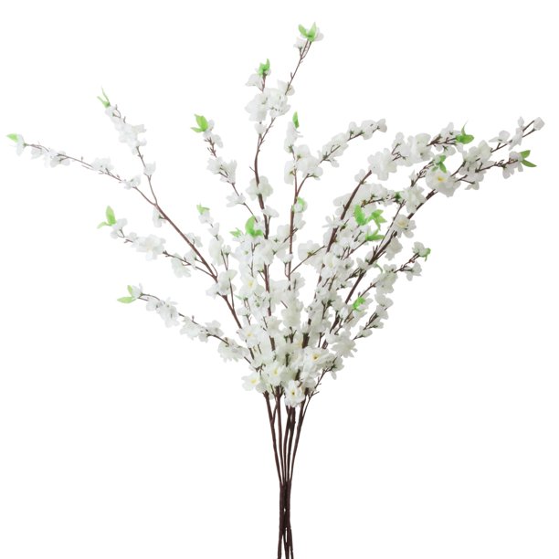 Grand Verde Cherry Blossom Artificial Tree Branches 47” Tall Stems Silk