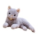 thumbnail image 3 of Juguete de peluche de gato acurrucable, adorable animal de peluche para decoración del hogar Gris 29cm, 3 of 9