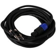 thumbnail image 2 of Seismic Audio Pair of 25 Foot Banana to Speakon Speaker Cables -12 Gauge 2 Conductor 25' Black - B12SP25-2Pack, 2 of 4