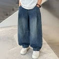 thumbnail image 2 of Shadoumai Boys Jeans For Kids Comfortable Stretch Denim Pants Casual Loose Fit Long Trousers School Wear Autumn Winter Fashion Outfit, 2 of 8