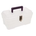 thumbnail image 1 of Akro-Mils 09514CFT ProBox 14-Inch Plastic Art Supply, Craft or Medical Storage Toolbox with Removable Tray, (14-Inch x 8-Inch x 8-Inch), Clear, 1 of 10