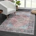 thumbnail image 2 of Hauteloom Holli Hallway, Kitchen Machine Washable Runner Rug - Oriental, Traditional, Vintage Carpet - Blue, Green, Orange - 2'7" x 10', 2 of 19