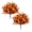 Orange-2Pcs, variant on Artificial Fall Flowers Stake,UV Resistant Outdoor Autumn Orange Mums,Realistic Artificial Flowers with Ground Spikes for Fence Balcony Yard Cemetery Halloween Garden Decor
