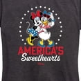 thumbnail image 3 of Disney - Americana - Americas Sweethearts - Women's Short Sleeve Graphic T-Shirt, 3 of 5