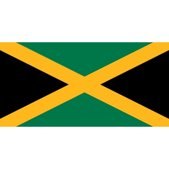 Jamaica Flag Decal Sticker - 6 inches wide