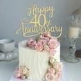 thumbnail image 1 of Cake topper Sleyberoy 40.º aniversario con brillo dorado, 1 of 8