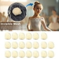 thumbnail image 3 of 20 Pcs Filet à Cheveux pour Chignons de Ballet 5MM Invisible Respirant Extensible Nylon Femmes Filles Hôtesse de l'Air Infirmière Personnel de Banque Chignon Bord Élastique Couverture en Maille, 3 of 8