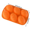 thumbnail image 4 of Molde de silicona Molde de pastel en forma de huevo de Pascua DIY Bandeja de hielo de chocolate Herramienta para hornear panadería casera, Verde Herramientas y accesorios para hornear Naranja Toystoory HA003686-04, 4 of 6