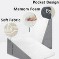 thumbnail image 5 of Wedge Pillow, 4-in-1 Versatile Wedge Pillow, 30 Degree Memory Foam Pillows, Comfortable Support for Your Head Back, Legs and Knees, 5 of 8