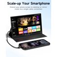 thumbnail image 4 of Memzuoix Portable Monitor for Laptop, 15" FHD 1080p LCD Computer Monitor with Protective Case & Adapter, Black, 1 Pack, 4 of 12