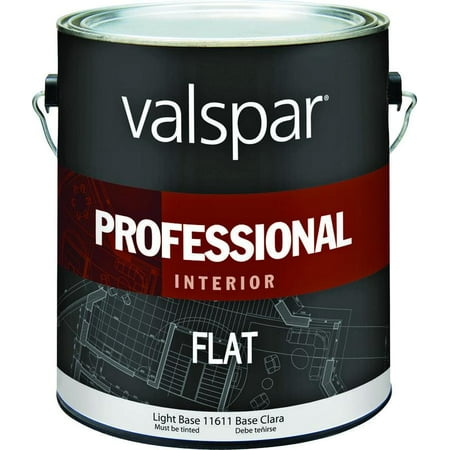 Valspar 11600 Professional Latex Paint, 1 gal, 350 - 450 sq-ft/gal, Light Base