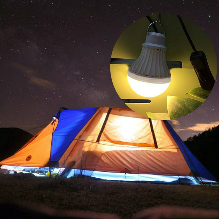 Portable USB LED Light Bulb Switch LED Camping Lantern Tent Lighting 5W 