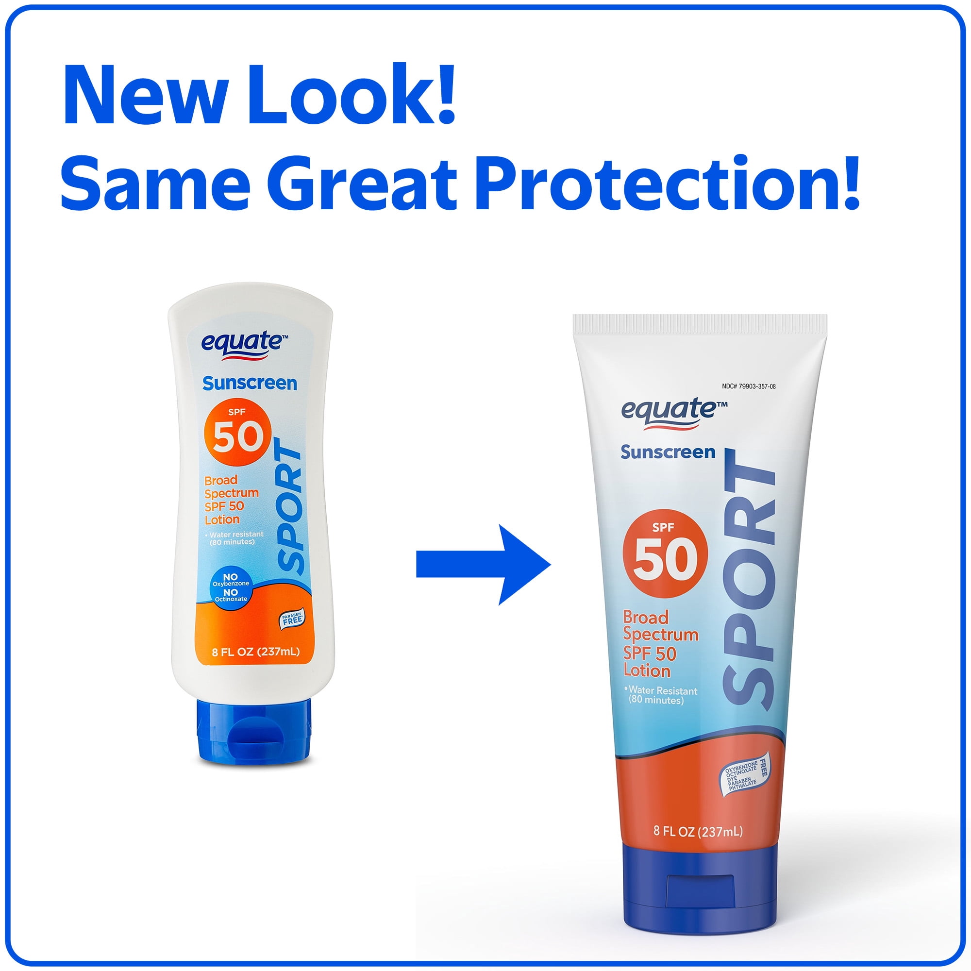 Equate Sunscreen Sport SPF 50 Lotion, 8 oz