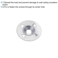 thumbnail image 4 of Uxcell 28mm x 5mm Arandelas para Fijar Paneles de Aislamiento Gaskets Metálicos Planos Sujetadores Paquete de 100, 4 of 5