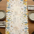 thumbnail image 5 of Table Runners 72 Inches Long Dress Scarves, Daisy Spring Floral Farmhouse Kitchen/Dining Table Runner, Coffee Tablerunners, Farmhouse Botanical Green Leaves Vintage Art 18x72 Inch, 5 of 9