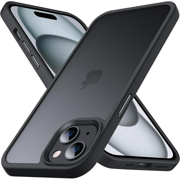 Designed for iPhone 15 Plus Case, [Support Wireless Charging] Soft Silicone Slim Anti-Scratch Phone Case for iPhone 15 Plus 6.7 inch, Black