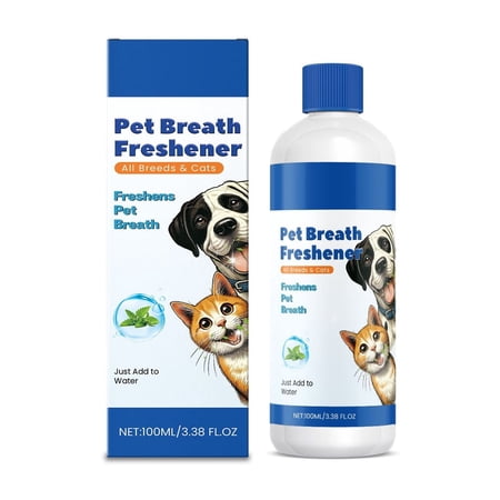 Dog Fresh Breath All-Natural Drinking Water Additive For Dogs And Cats | Best Water Additive For All Cats And Dogs （100ml）