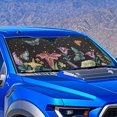 thumbnail image 4 of Xixirimido Windshield Sun Shade for Car SUV Truck Foldable Sunshade for Car Windshield Block UV Rays Keep Your Vehicle Cool Car Interior Accessories, Butterfly Mushroom Lily Starry Night, 4 of 8
