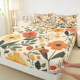 thumbnail image 3 of Castle Fairy Chic Flower 4-Piece Full Size Sheets for Teens Women Men,Vintage Rustic Flower Bed Sheets,Botanical Plants Lightweight Sheet Sets,Breathable Home Decor, 3 of 7