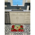 thumbnail image 3 of Cairn Terrier Poinsettas Machine Washable Memory Foam Mat, 3 of 4