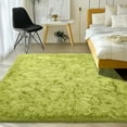 thumbnail image 4 of Socofuz 5x7ft Grass Green Fluffy Area Rugs, Soft Indoor Modern Carpets Perfect for Kid's Room, Cloakroom, 4 of 9