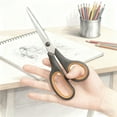 thumbnail image 4 of Multipurpose Stainless Steel Scissors with Soft Grip Handles for Craft Stationery and Household Use 9PCS, 4 of 4