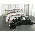 thumbnail image 3 of Ambesonne Colorful Quilted Bedspread Set 3 Pcs, Urban Abstract Circles, Queen Size, Multicolor, 3 of 5