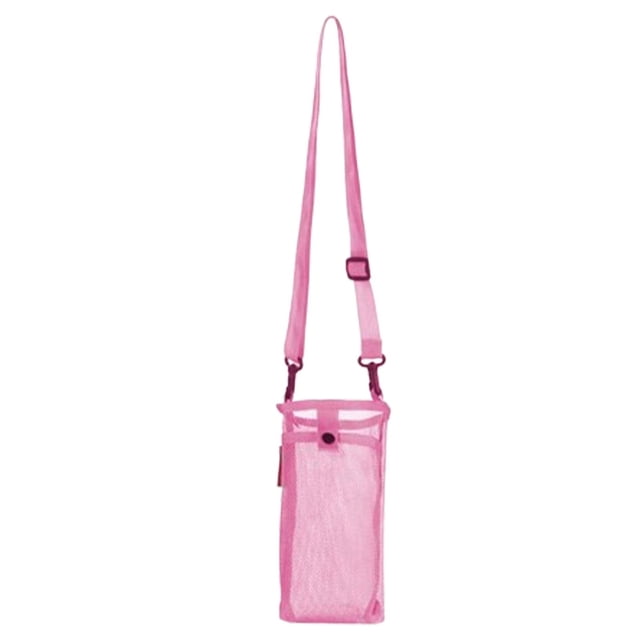 Bolsa de transporte para botellas de agua, Correa de hombro ajustable, Práctica para llevar en el rosa