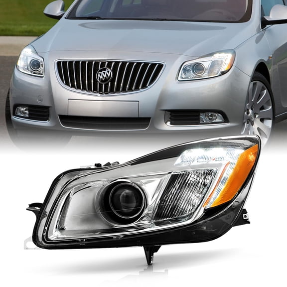 2011 Buick Regal HID/Xenon Type LED DRL Projector Headlight Headlamp - Driver
