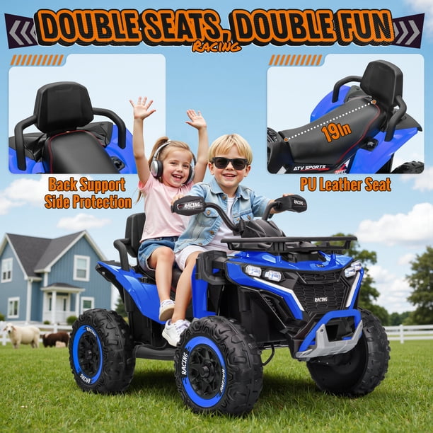 Joyracer ATV for Kids, 24 Volt Ride on Toys for Toddlers, 800W 4