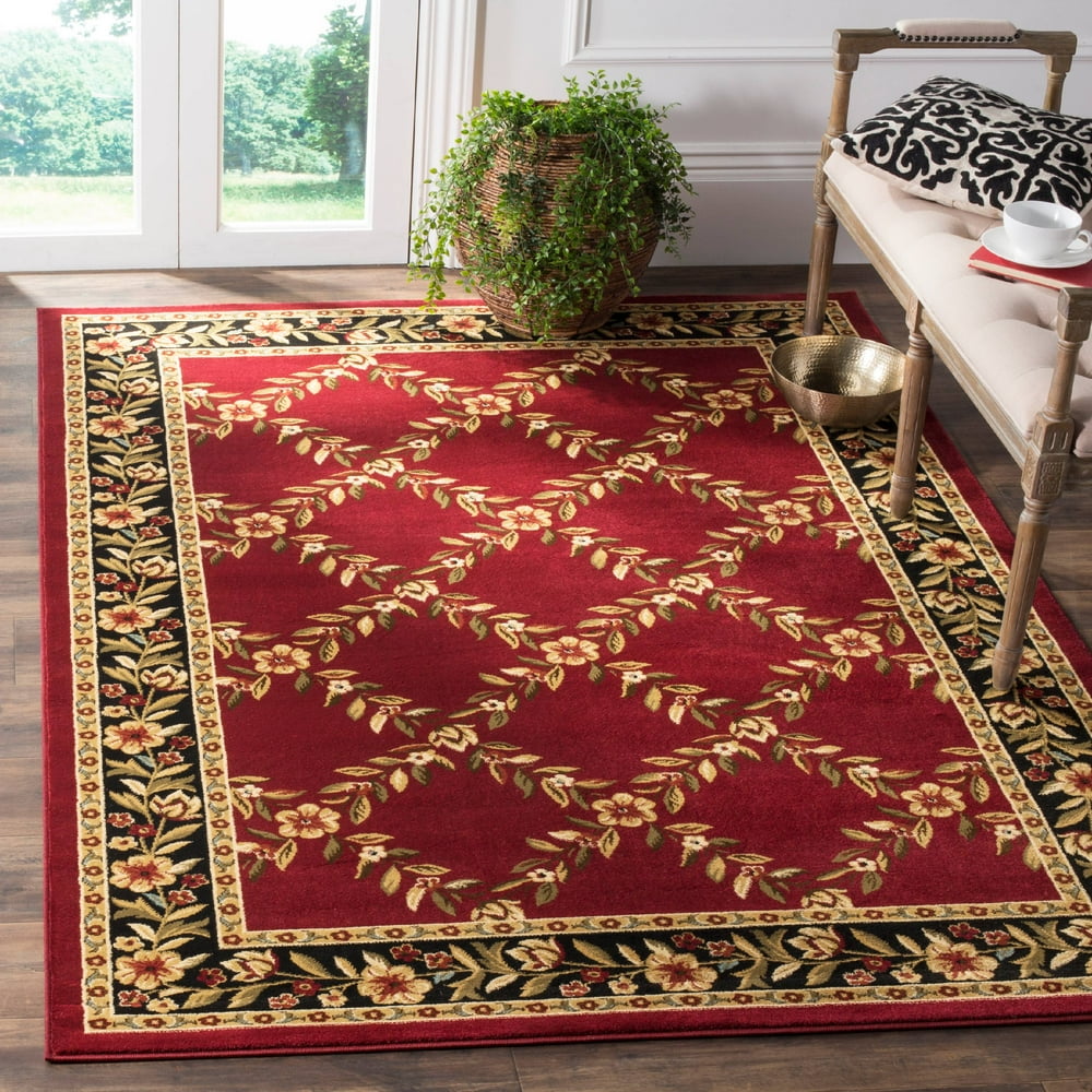 Safavieh Lyndhurst Marshall Floral Border Area Rug or Runner Walmart