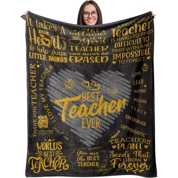 Teacher Gifts, Teacher Gifts for Women - Teacher Appreciation Gifts Blankets 60"x50", Teacher Christmas Valentine Mentor Gift Ideas, Teacher Gifts for Teacher Birthday/Teachers' Day