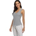 thumbnail image 4 of Alove Women's V Neck Tank Tops Loose Fit Stretch Undershirt, 4 of 6